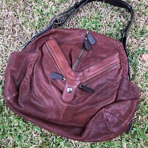 Large Burgundy Leather Sigerson Morrison Bag